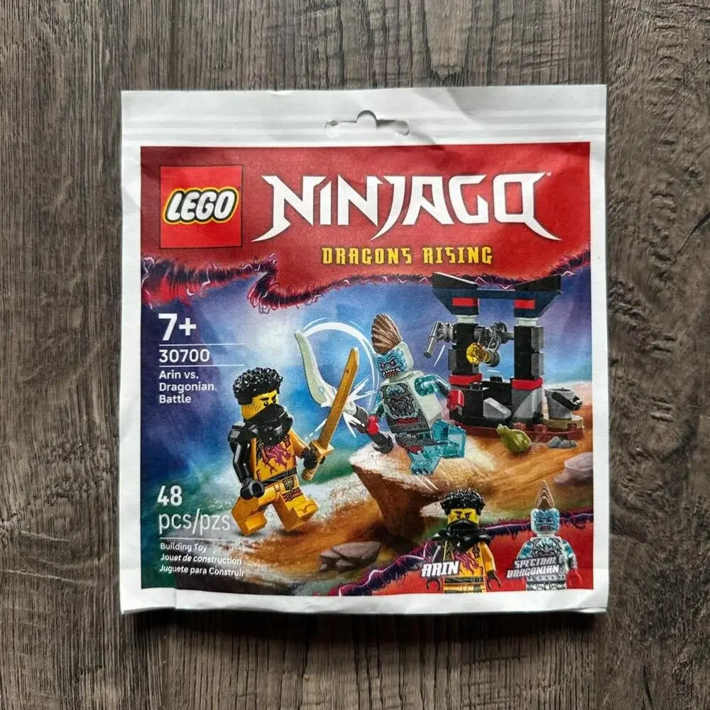 Retired LEGO Ninjago Arin vs Dragonian Poly Bag Paper Bag Set 30700